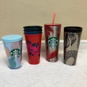 Starbucks Set Cups Tumblers Travel Christmas Holiday Easter Mermaid Cold/Hot